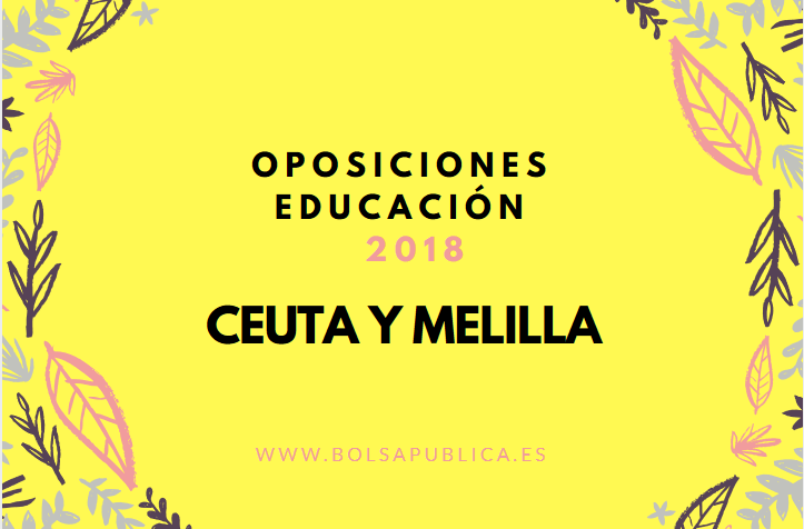 Oposiciones Melilla 2018