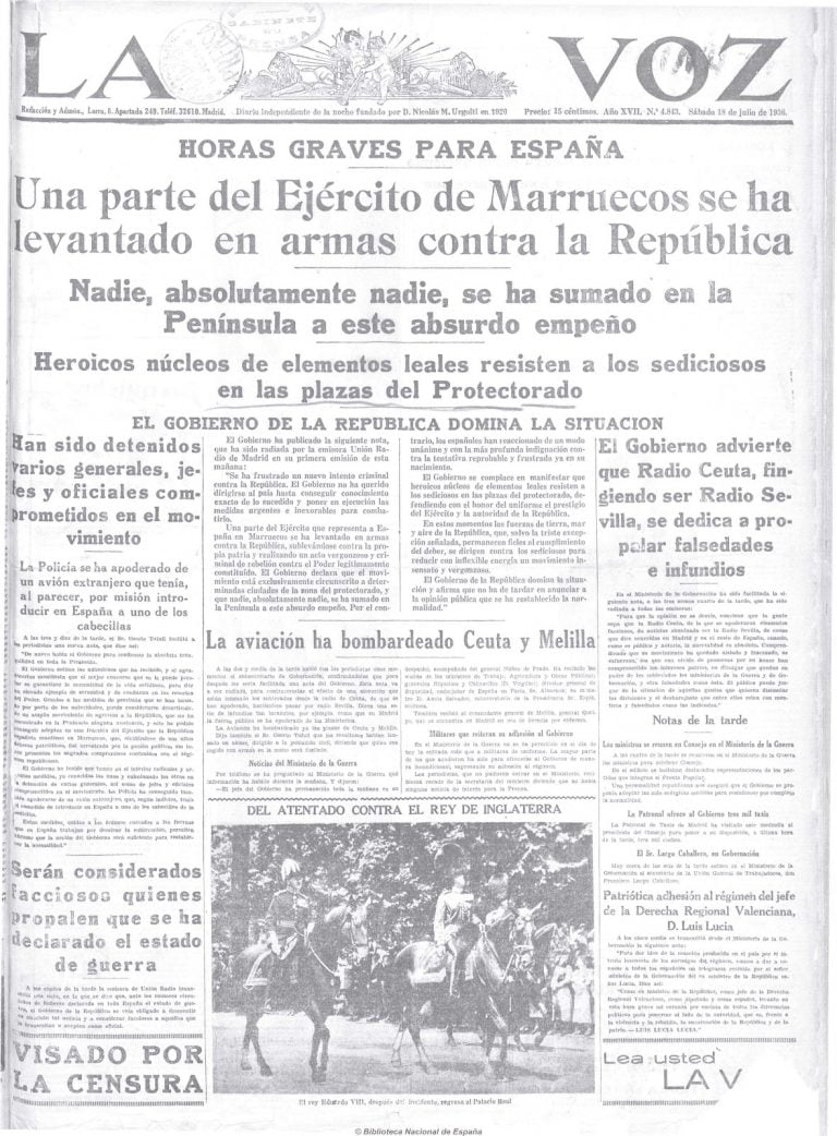 SublevacióN Militar Del 17 De Julio De 1936 En Melilla